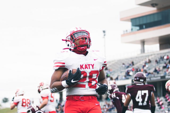 Katy High running back Jalen Davis, an Arkansas State commit