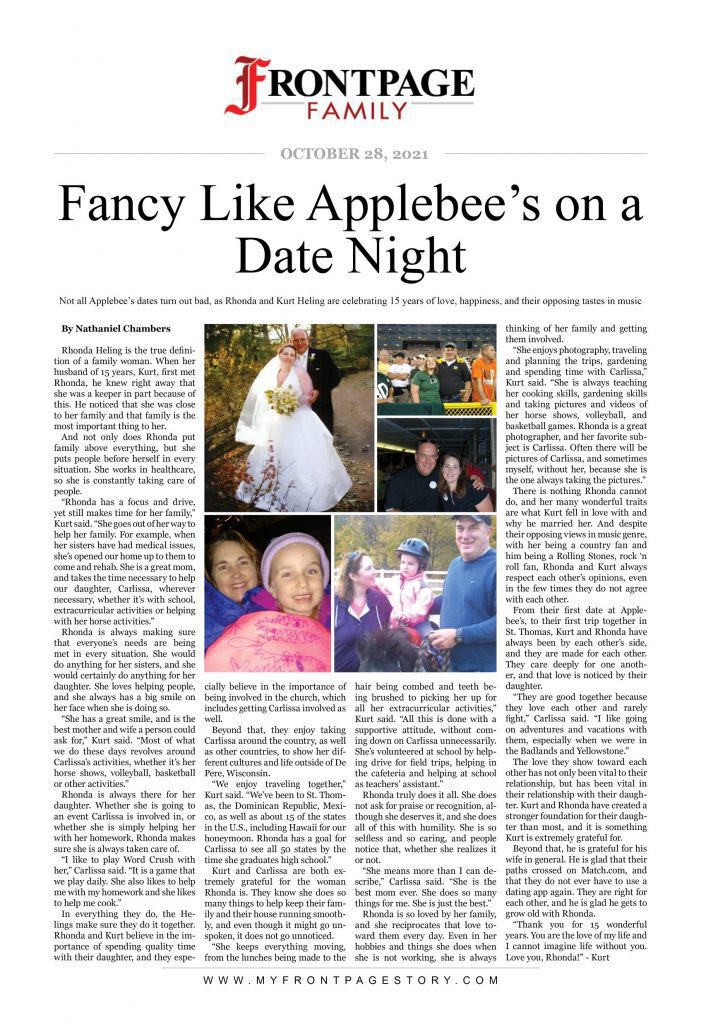 Applebee's on a date night