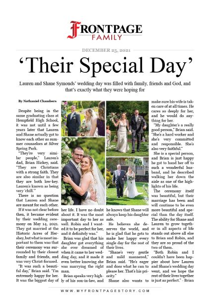 their special day