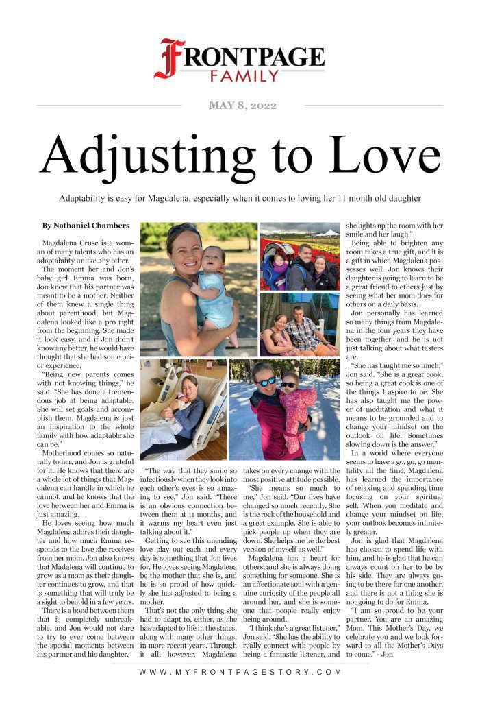 adjusting to love