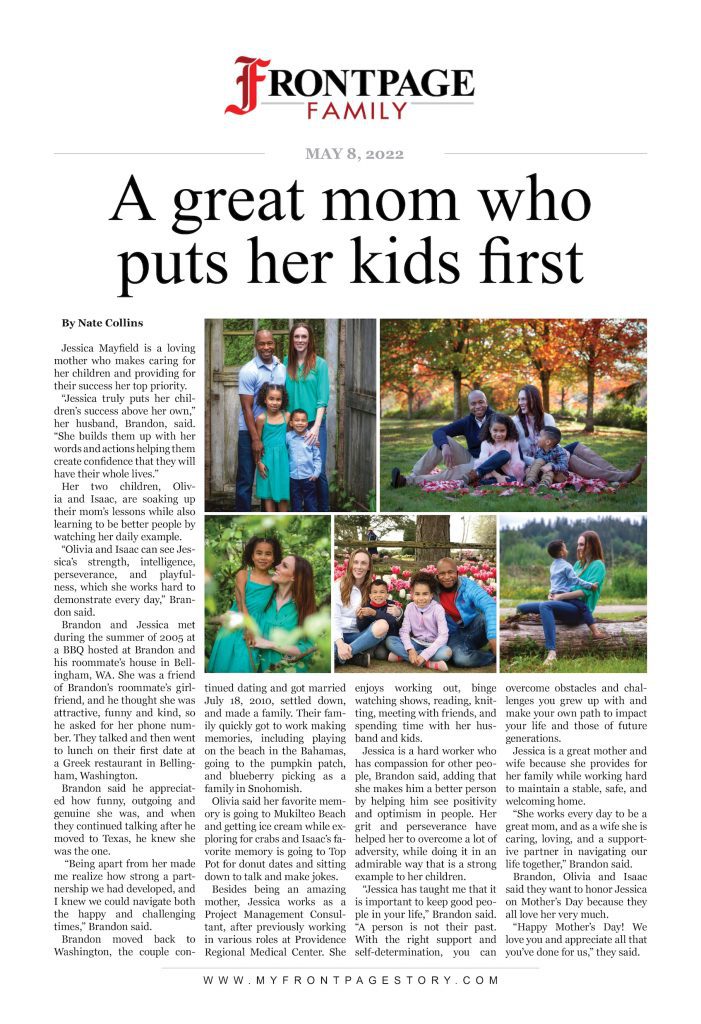 a great mom who puts her kids first