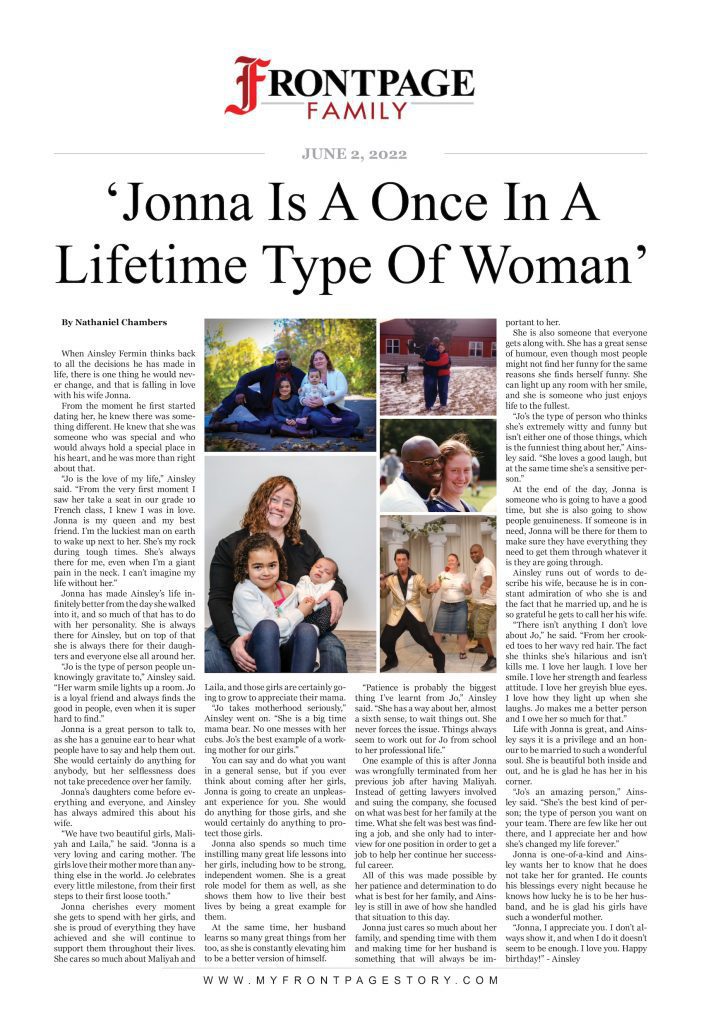 Jonna is a once in a lifetime woman