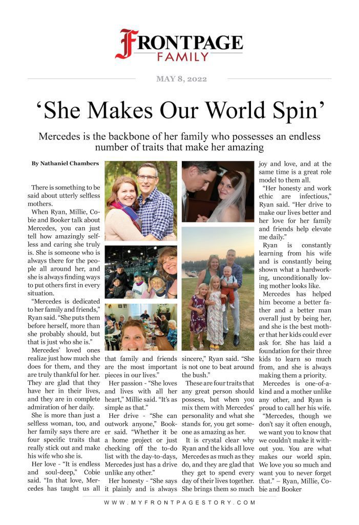 she makes our world spin