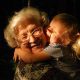 grandma and granddaughter hug
