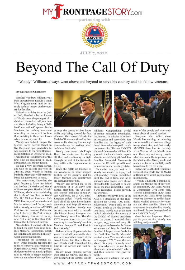 beyond the call of duty