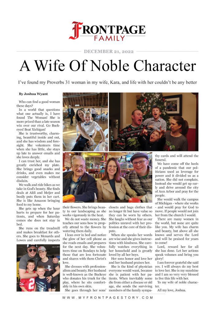 a wife of noble character