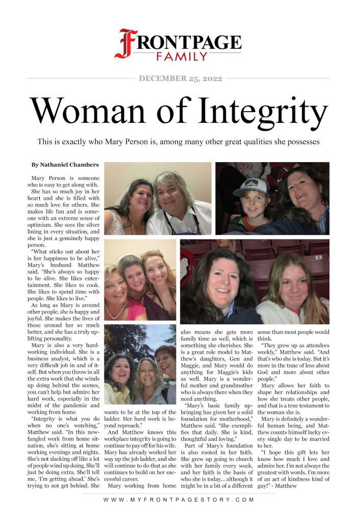 woman of integrity