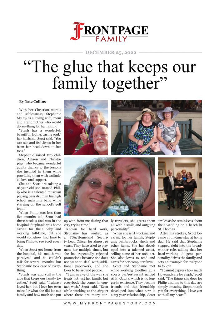 “The glue that keeps our family together”