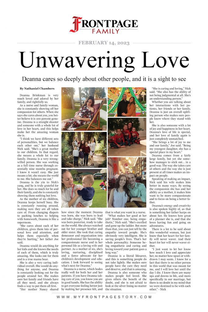 Unwavering Love: Deanna Brinkman