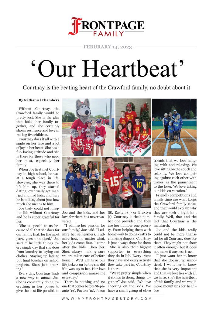 ‘Our Heartbeat’: Courtnay Crawford