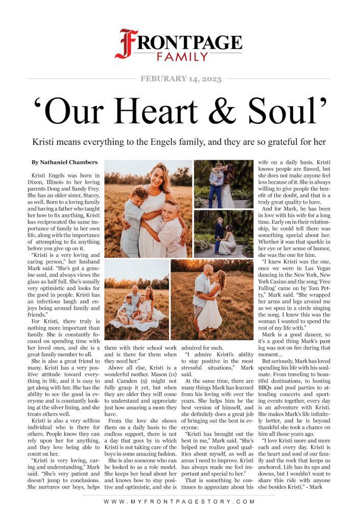 ‘Our Heart & Soul’: Kristi Engels