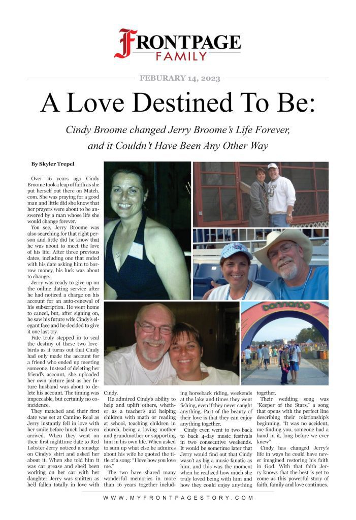 A Love Destined To Be: Cindy Broome