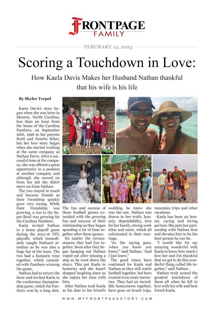 Scoring a Touchdown in Love: Kaela Davis