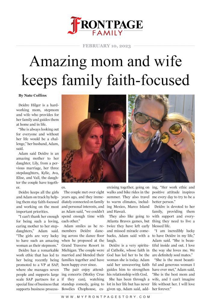 Amazing mom and wife keeps family faith-focused