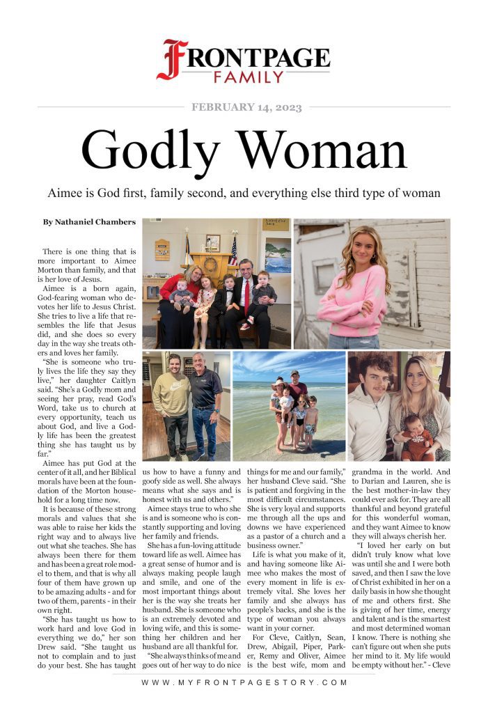 Godly Woman: Aimee Morton