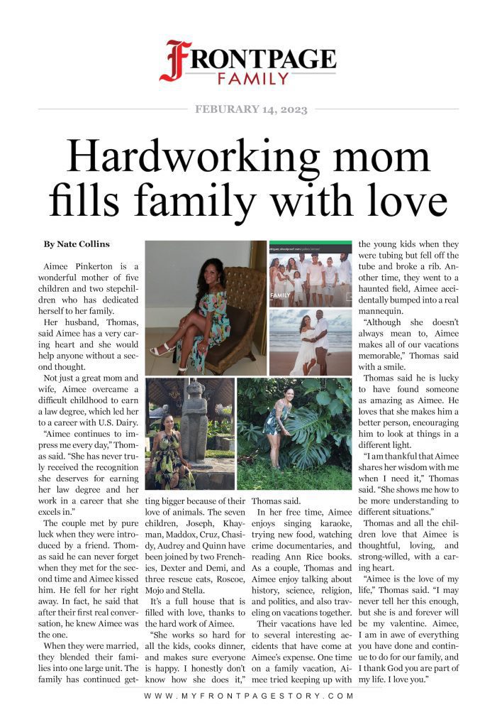 Hardworking mom fills family with love