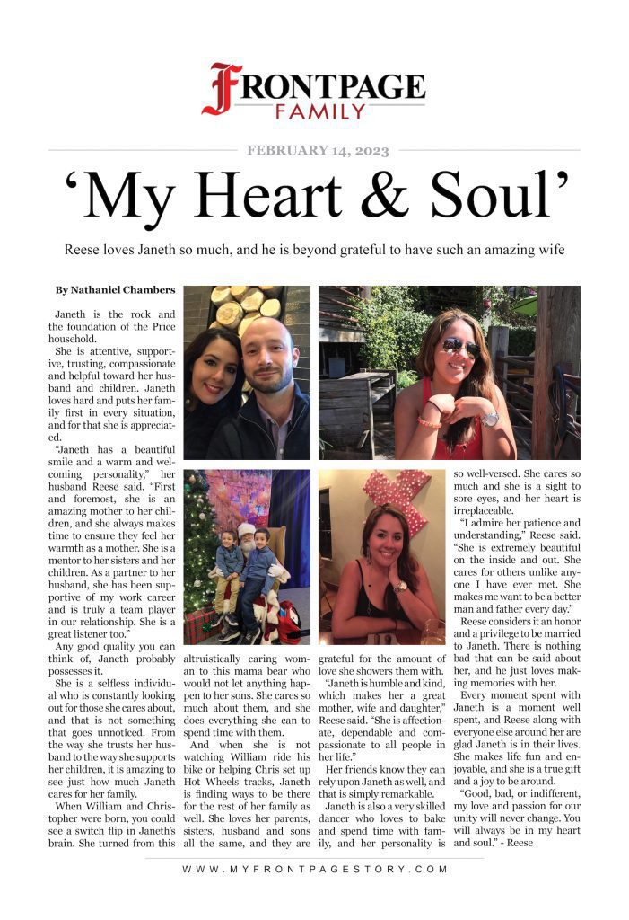 ‘My Heart & Soul’: Janeth Price