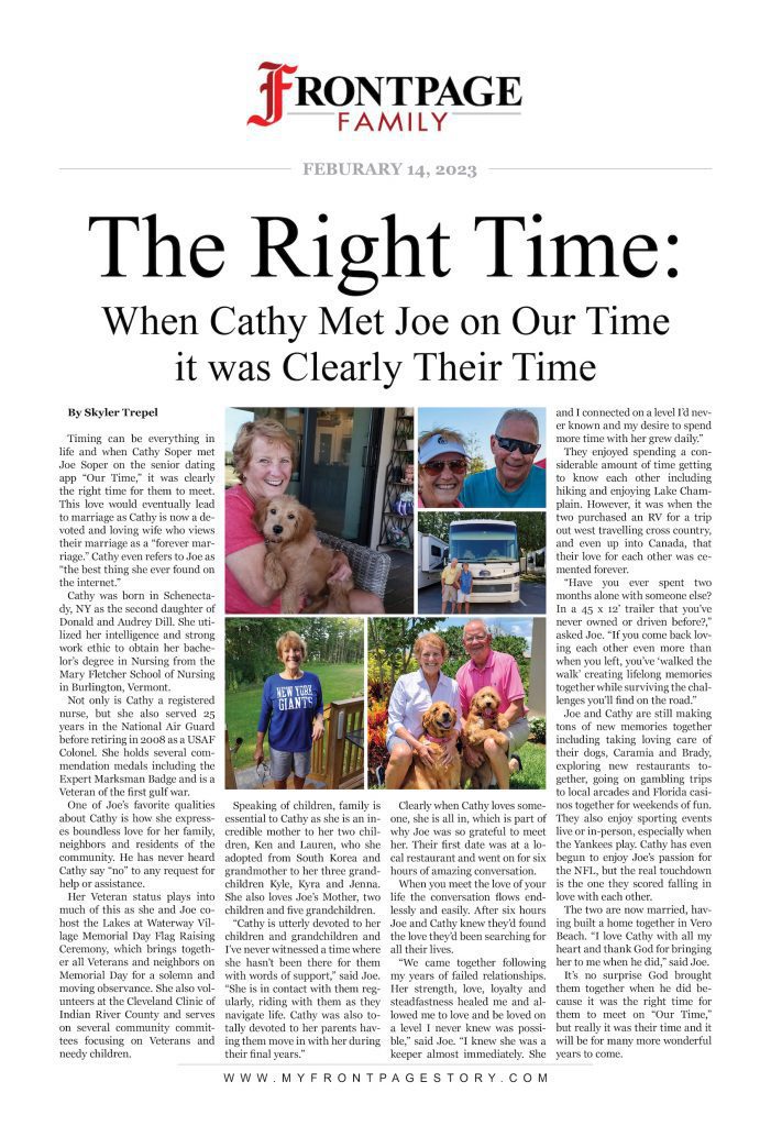 The Right Time: When Cathy Met Joe on Our Time it was Clearly Their Time