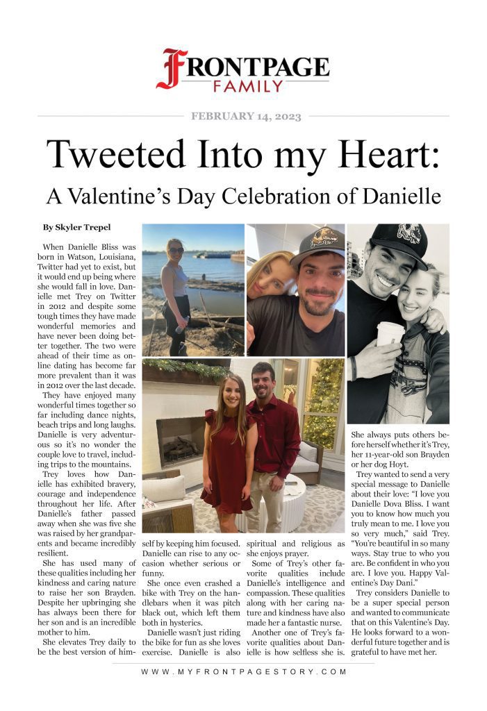 Tweeted Into my Heart: Danielle Bliss
