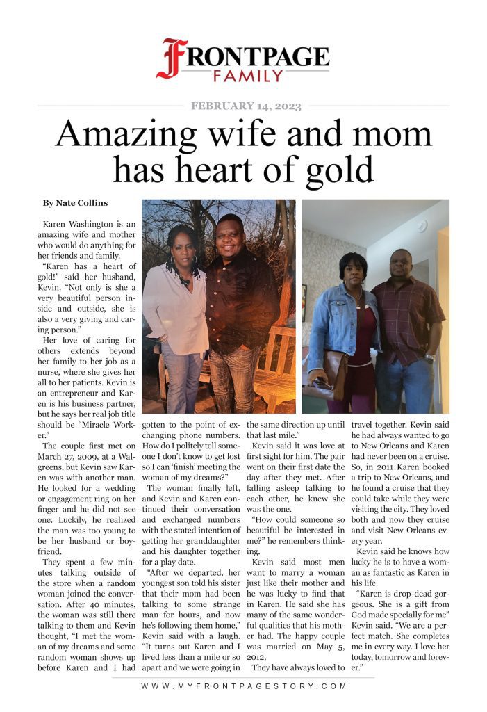 Amazing wife and mom has heart of gold