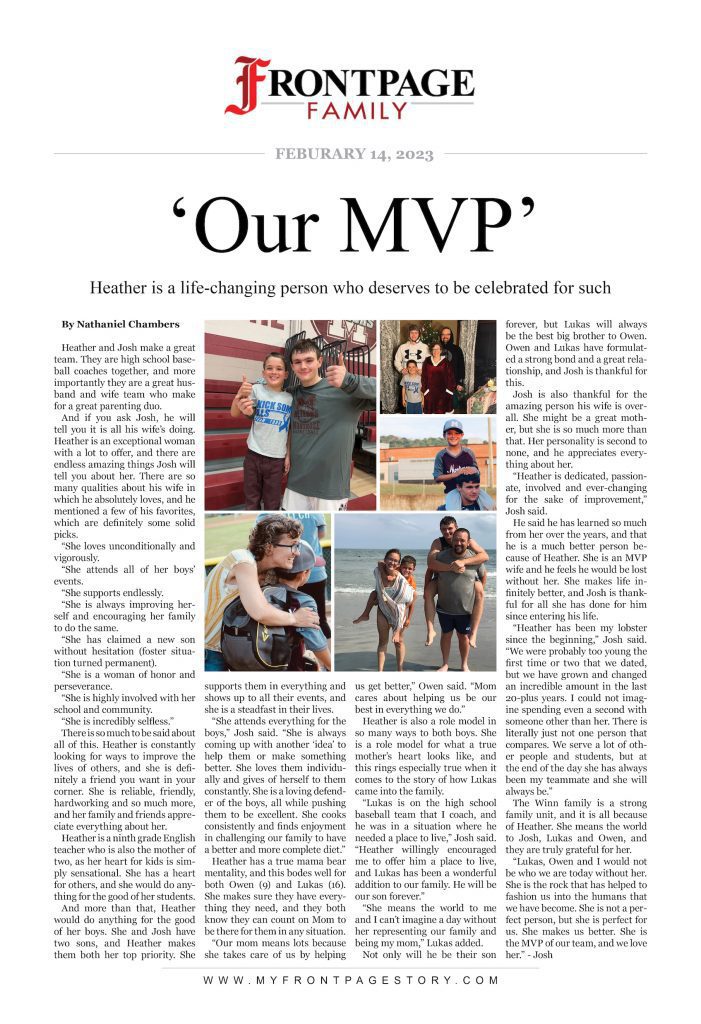 ‘Our MVP’: Heather Winn