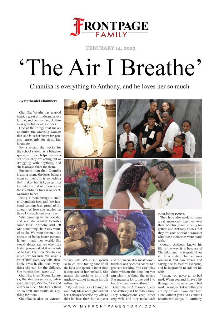 ‘The Air I Breathe’: Chamika Wright