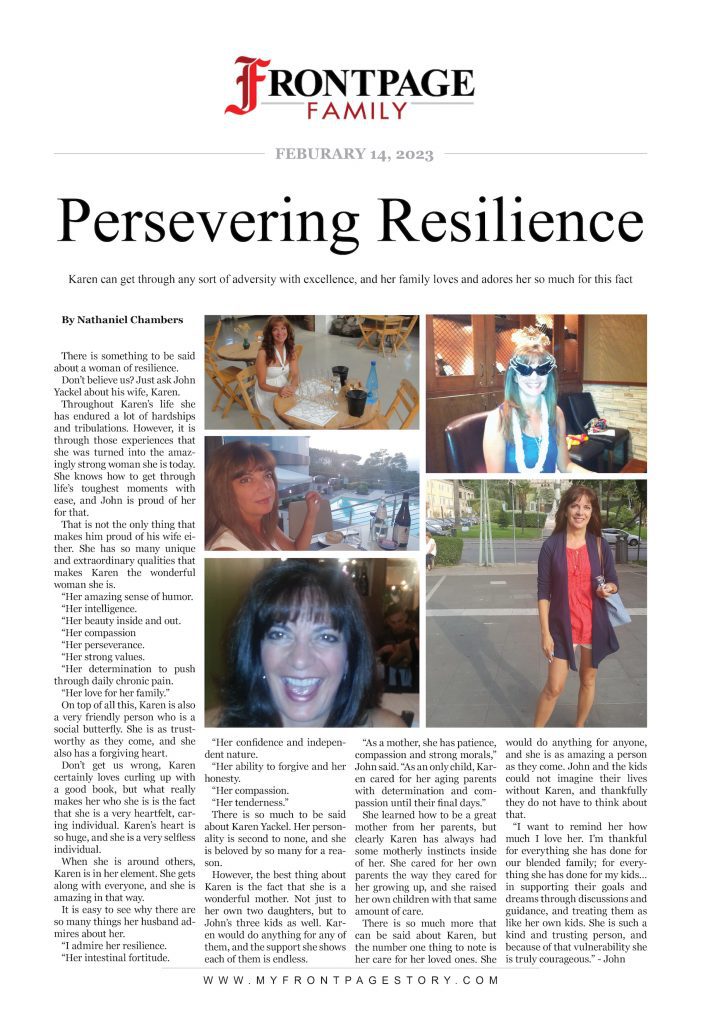 Persevering Resilience: Karen Yackel