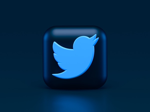 AI generated 3D logo of the old Twitter logo for business