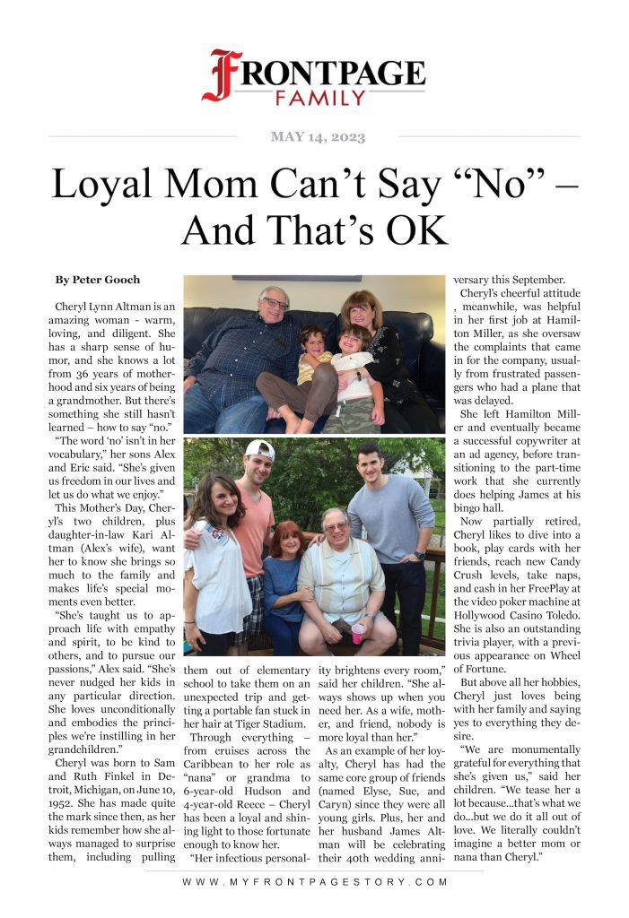Loyal Mom Can’t Say “No” – And That’s OK