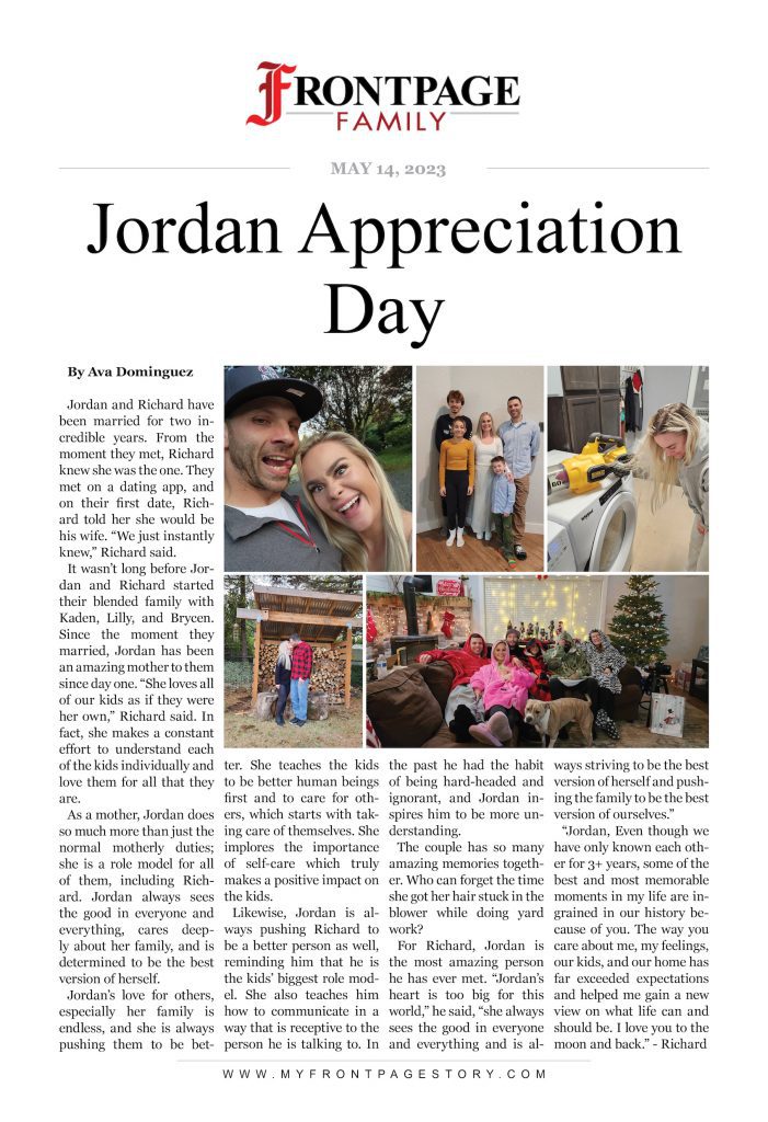 Jordan Appreciation Day