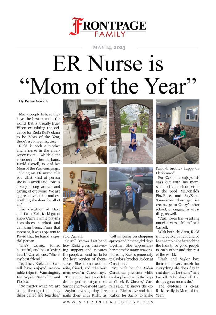 ER Nurse is “Mom of the Year”