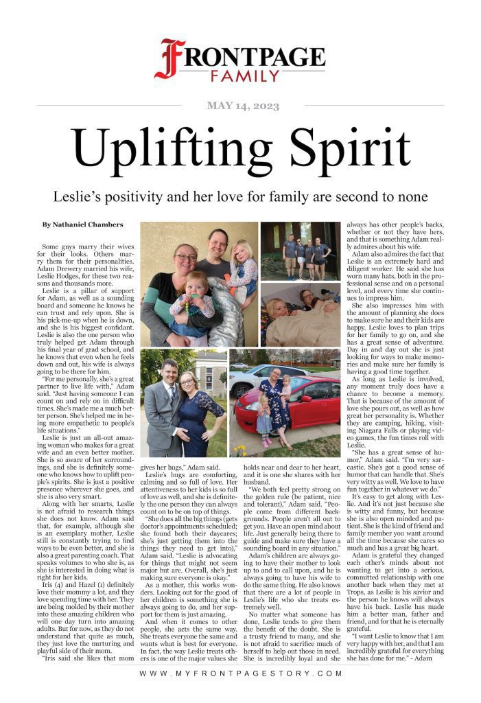 Uplifting Spirit: Leslie Hodges