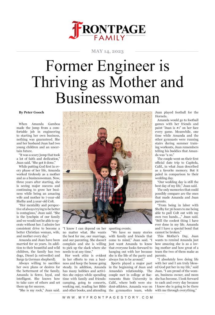 Former Engineer is Thriving as Mother and Businesswoman