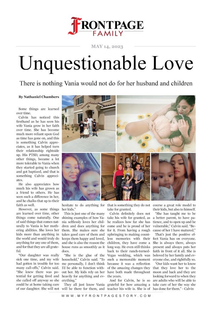 Unquestionable Love: Vania