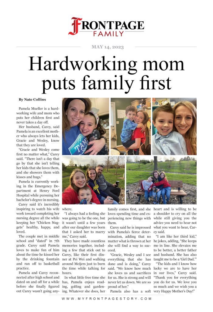 Pamela Mueller: Hardworking mom