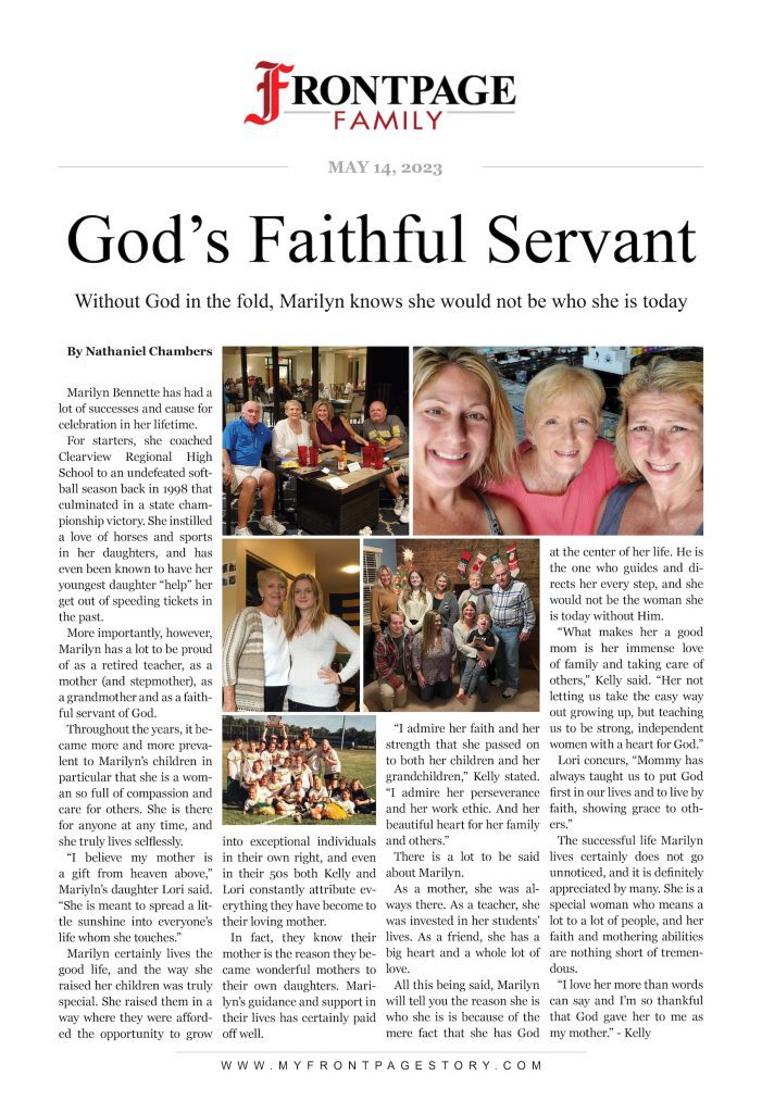 God’s Faithful Servant: Marilyn Bennette