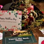 Mother's Day card and flowers