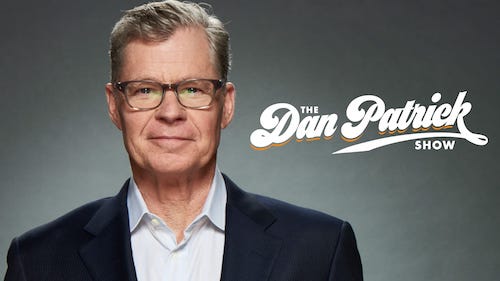 The Dan Patrick Show logo with a head shot of Dan Patrick next to it