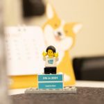 employee lego mini statue