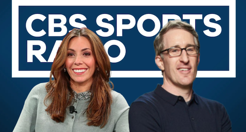 Maggie and Perloff CBS Sports Radio logo