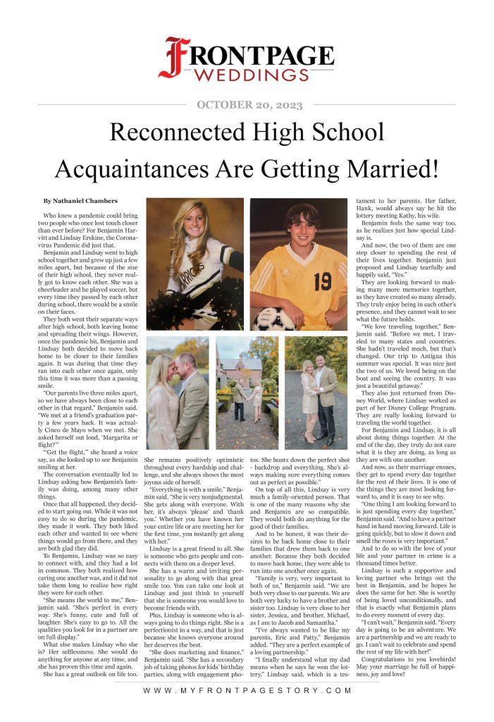 Reconnected High School Acquaintances Are Getting Married story