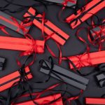 black and red wrapped rectangular gifts: for the underrated gift-giving holidays blog post