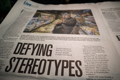 Defying Stereotypes newspaper headline