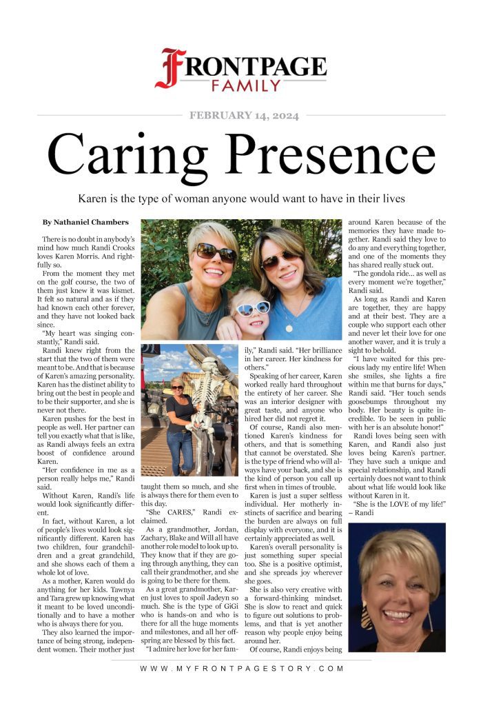 Caring Presence: Karen Morris custom story