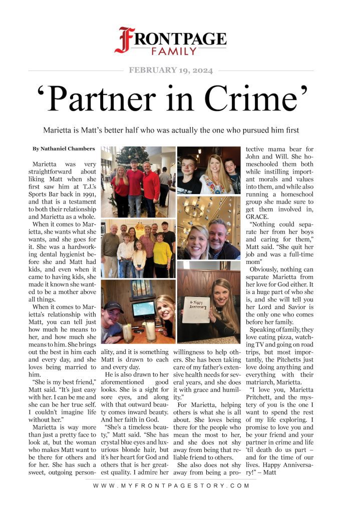 ‘Partner in Crime’: Marietta personalized news story