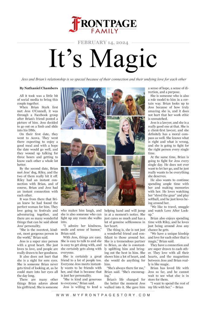 It’s Magic: Jess and Brian’s relationship personalized story