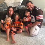 Kathryn Bell with her husband and kids